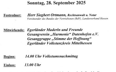 „Tag der Heimat“ 28.09.2025
