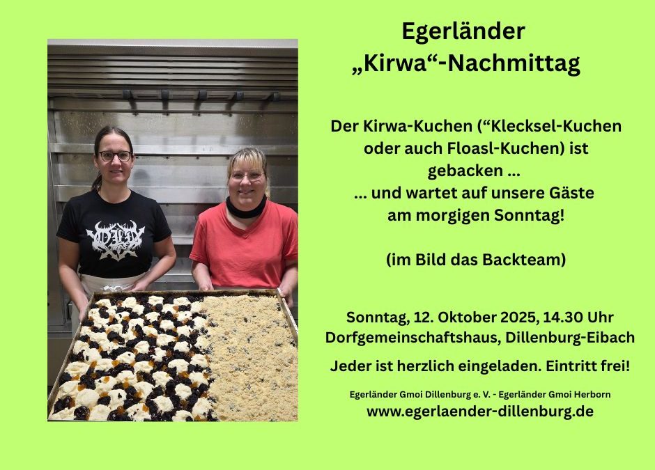 Kirwa-Kuchen gebacken
