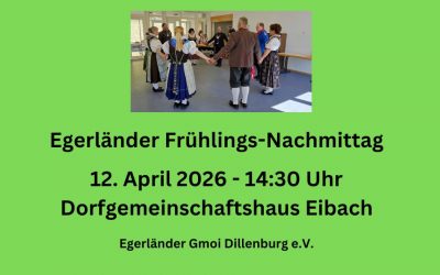 Frühlings-Nachmittag am 12. April 2026